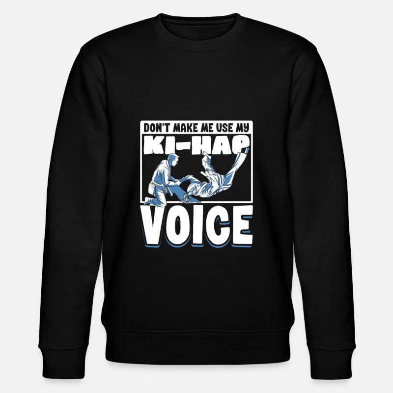 Ki-Hap Stimme - Hapkido - Stanley/Stella Unisex Bio-Sweatshirt CHANGER  - Schwarz