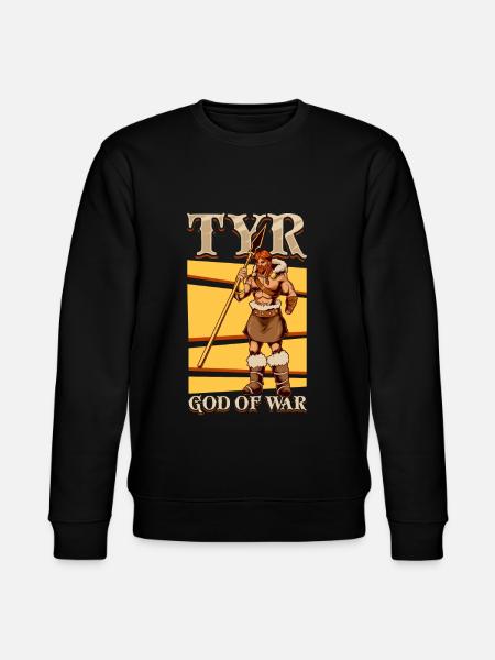 Viking God of War Tyr - Stanley/Stella CHANGER Unisex Organic Sweatshirt - black