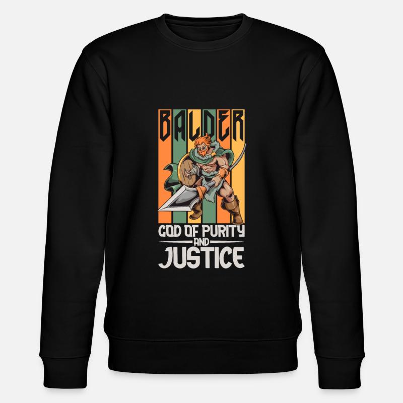 Wikinger Gott Balder - Stanley/Stella Unisex Bio-Sweatshirt CHANGER  - Schwarz