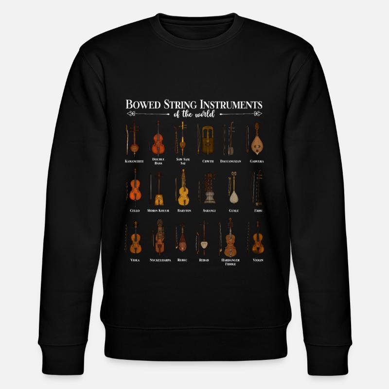 Various String Instruments - Stanley/Stella CHANGER Unisex Organic Sweatshirt - black