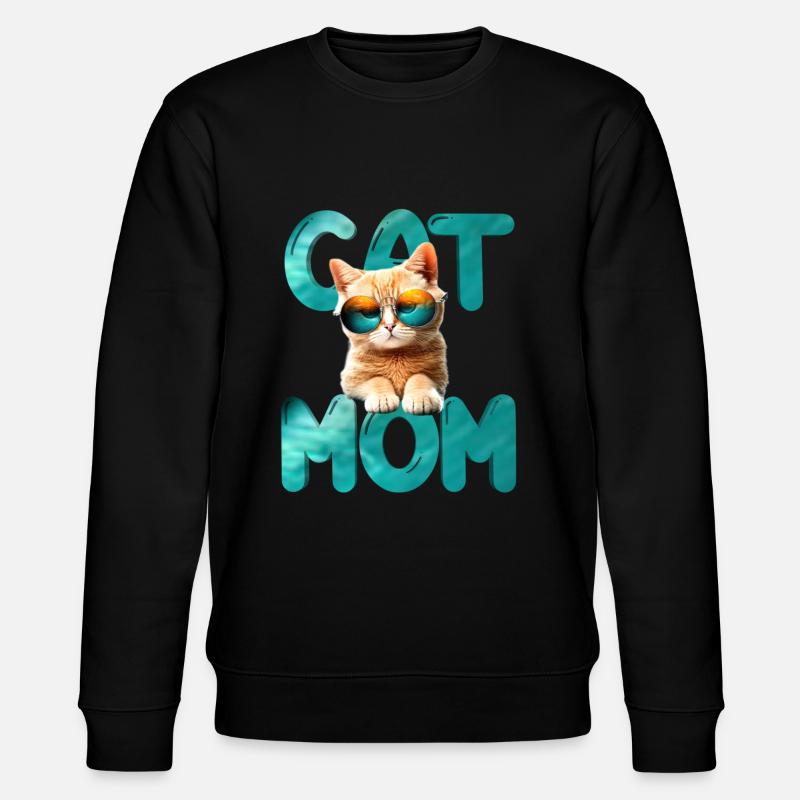 Maman chat - Sweat bio CHANGER Stanley/Stella Unisexe - noir