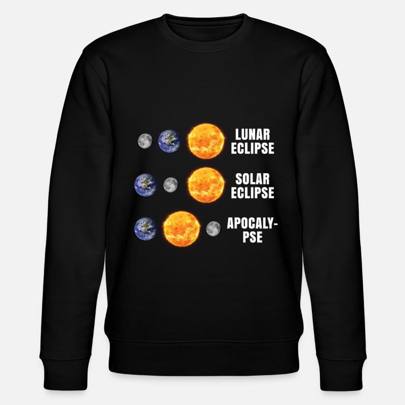 Mondfinsternis Sonnenfinsternis Apokalypse - Stanley/Stella Unisex Bio-Sweatshirt CHANGER  - Schwarz