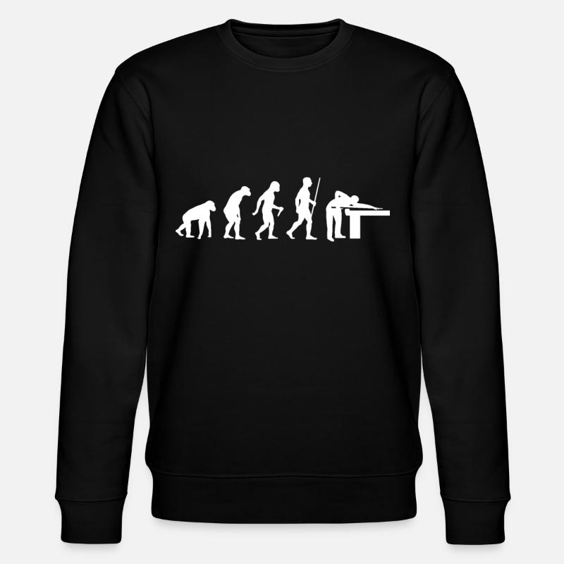Billard Evolution Billardspieler - Stanley/Stella Unisex Bio-Sweatshirt CHANGER - Schwarz
