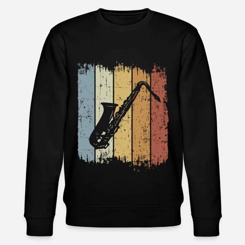 Rétro saxophone - Sweat bio CHANGER Stanley/Stella Unisexe - noir
