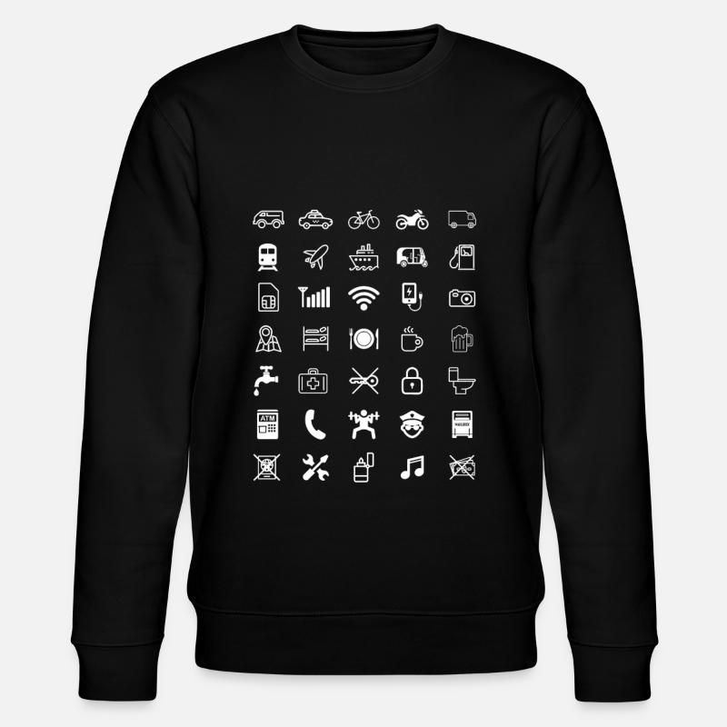 Des icônes de voyage - Sweat bio CHANGER Stanley/Stella Unisexe - noir