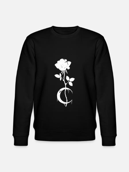 Occult Moon Rose Gothic - Stanley/Stella CHANGER Unisex Organic Sweatshirt - black