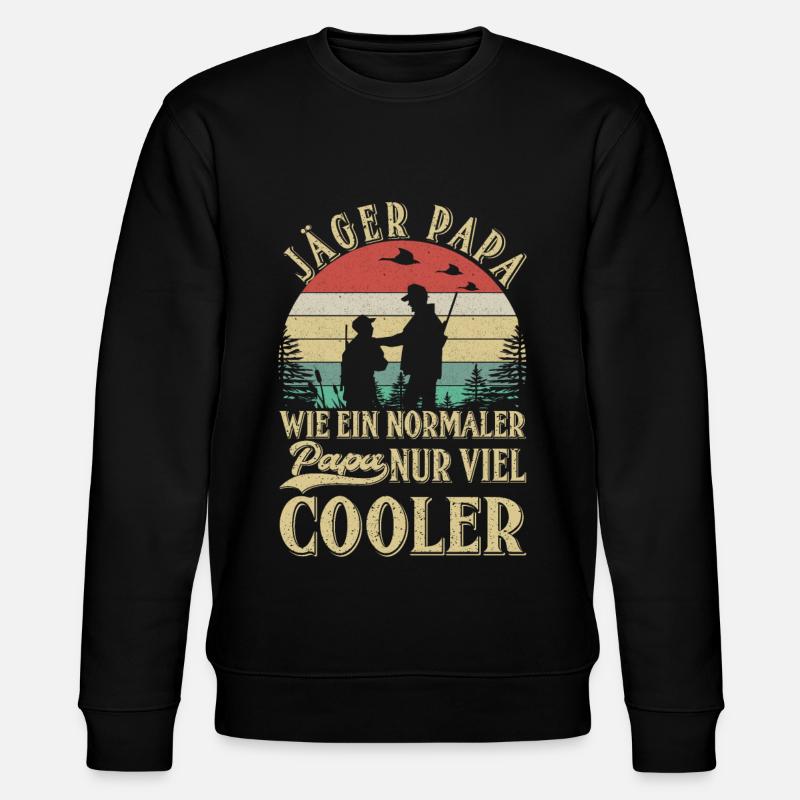 Hunter Papa Hunt - Stanley/Stella CHANGER Unisex Organic Sweatshirt - black