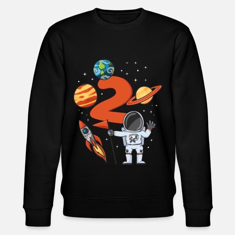 Astronaut anniversaire 2 ans - Sweat bio CHANGER Stanley/Stella Unisexe - noir