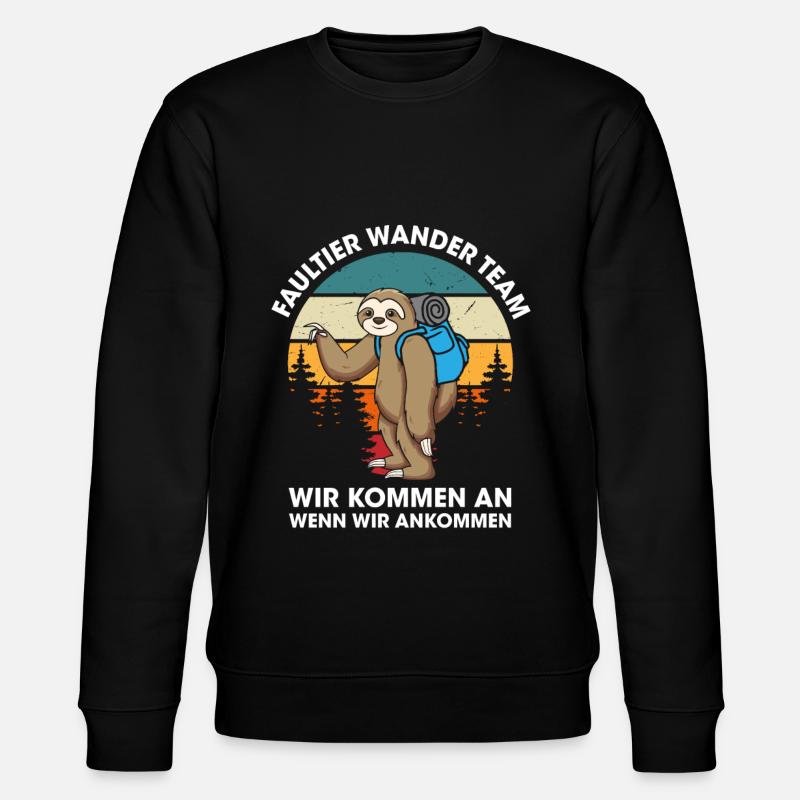 Faultier Wanderteam Faultier Wander Team - Stanley/Stella Unisex Bio-Sweatshirt CHANGER  - Schwarz