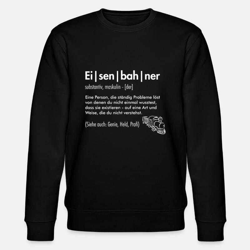Eisenbahner Definition - Stanley/Stella Unisex Bio-Sweatshirt CHANGER - Schwarz
