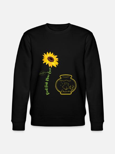 Best Fish Mom Ever - Stanley/Stella CHANGER Unisex Organic Sweatshirt - black