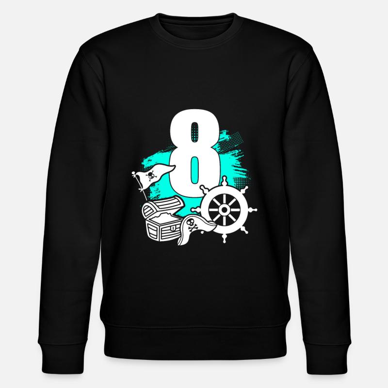 Pirate 8 ans - Sweat bio CHANGER Stanley/Stella Unisexe - noir