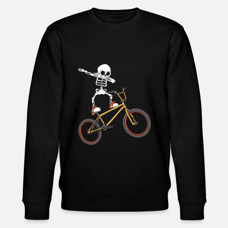Dabbing Squelette BMX - Sweat bio CHANGER Stanley/Stella Unisexe - noir