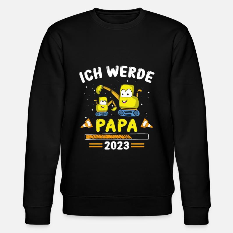 Papa 2023 Loading - Stanley/Stella Unisex Bio-Sweatshirt CHANGER - Schwarz