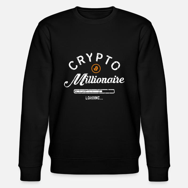 Crypto Millionaire Loading - Stanley/Stella Unisex Bio-Sweatshirt CHANGER  - Schwarz