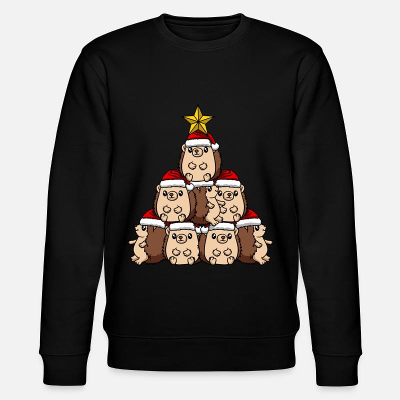 Arbre de Noël hérisson - Sweat bio CHANGER Stanley/Stella Unisexe - noir