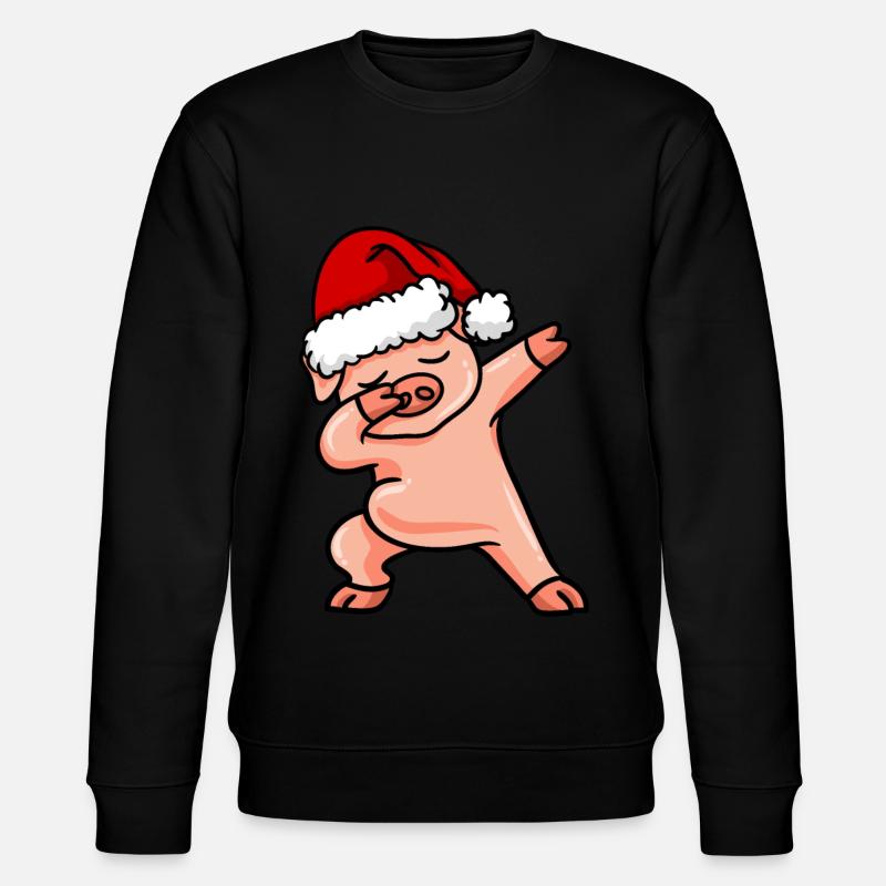 Dabbing Pig Noël - Sweat bio CHANGER Stanley/Stella Unisexe - noir