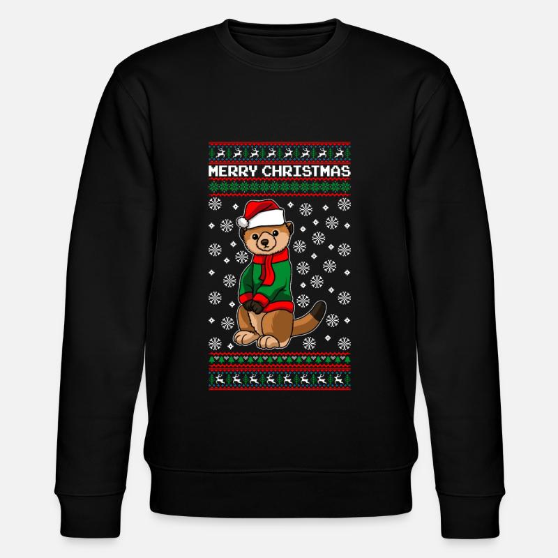 Suricates de Noël - Sweat bio CHANGER Stanley/Stella Unisexe - noir