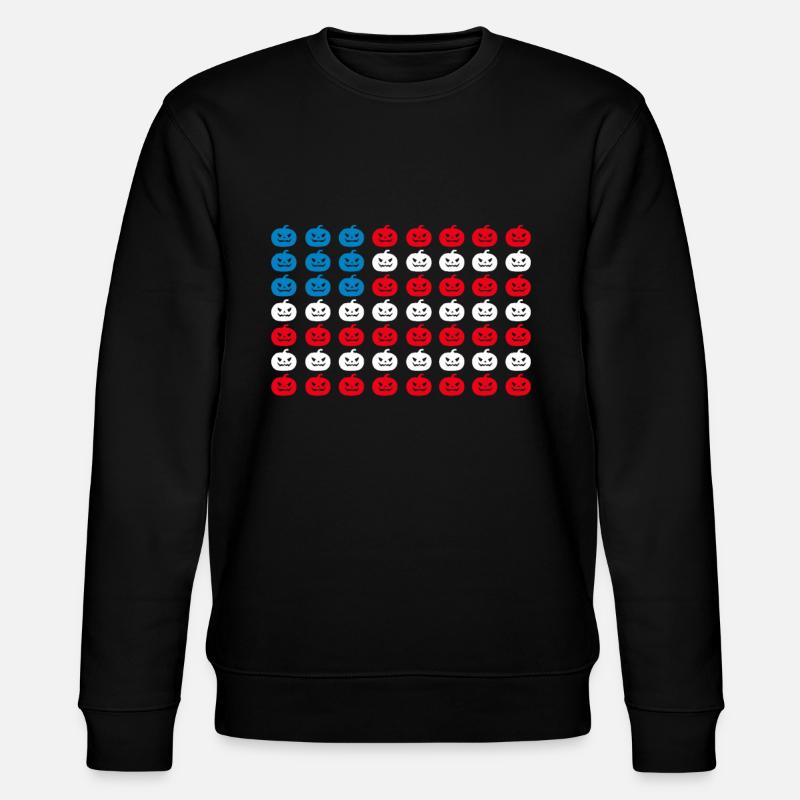 Halloween Pumpkin Drapeau américain - Sweat bio CHANGER Stanley/Stella Unisexe - noir