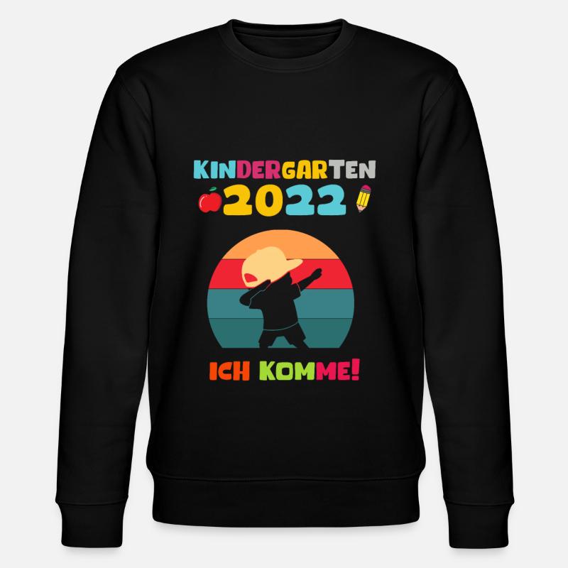 Kindergarten 2022 Ich Komme Dabbing Junge - Stanley/Stella Unisex Bio-Sweatshirt CHANGER  - Schwarz