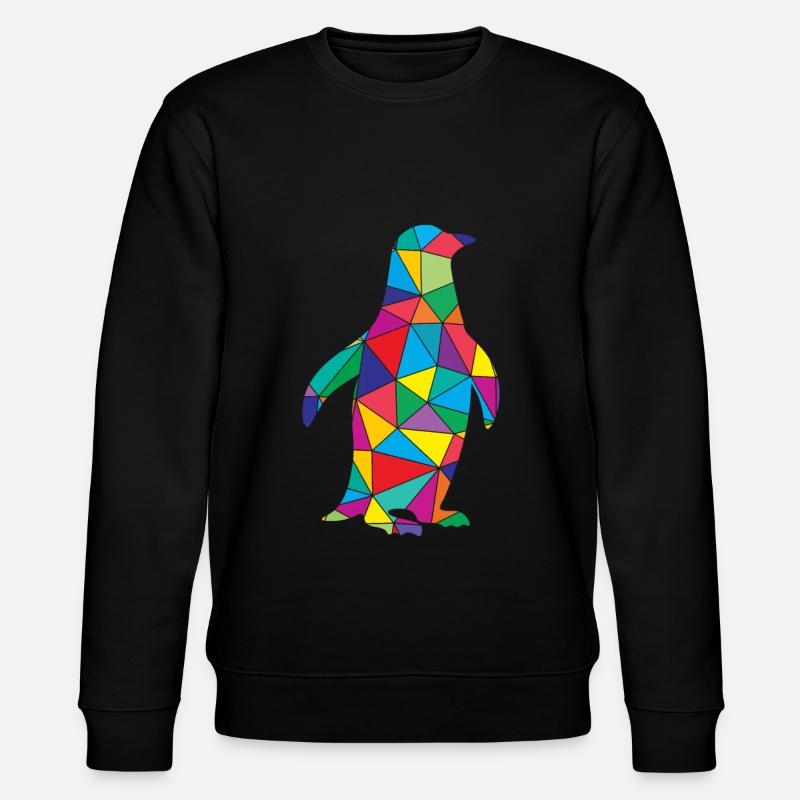 Low Poly Penguin Géométrie Pingouin - Sweat bio CHANGER Stanley/Stella Unisexe - noir