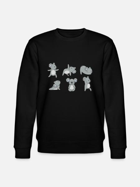 Yoga Koala - Stanley/Stella Unisex Bio-Sweatshirt CHANGER - Schwarz