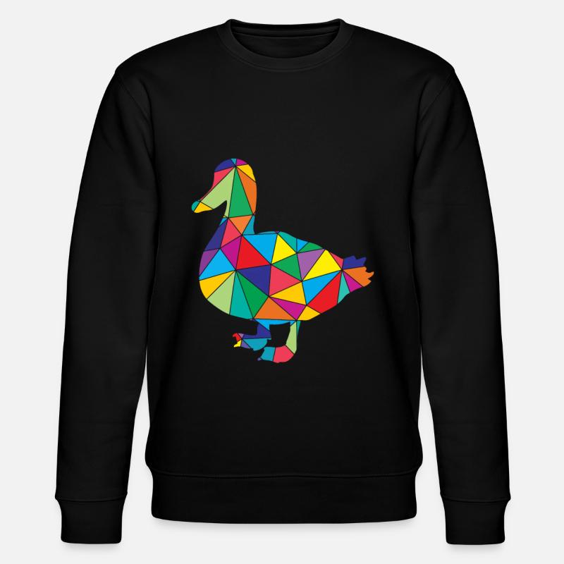 Polygone de canard Low Poly - Sweat bio CHANGER Stanley/Stella Unisexe - noir
