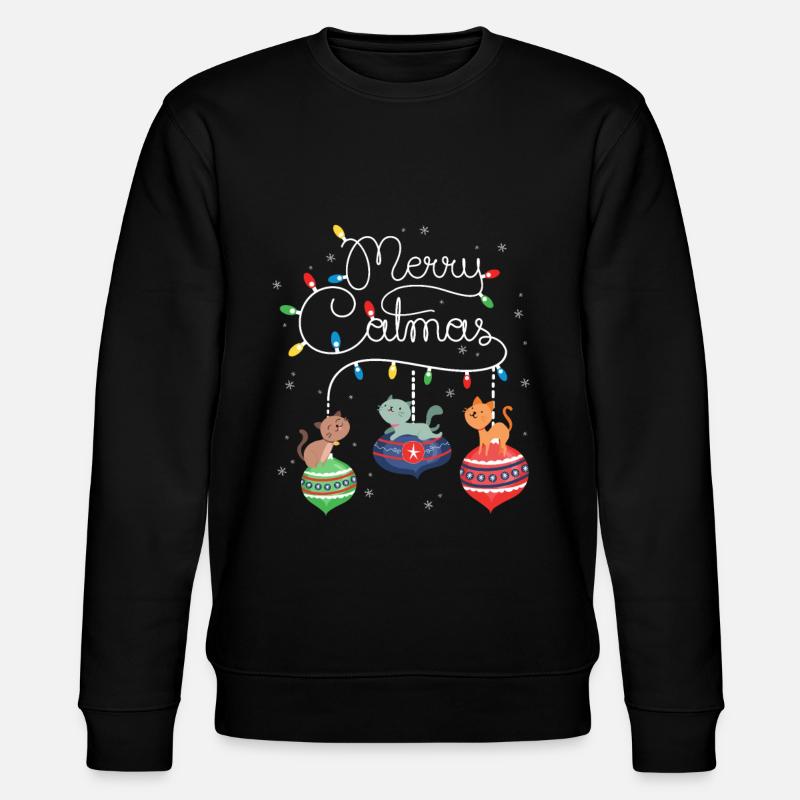 Joyeux Catmas Chat - Sweat bio CHANGER Stanley/Stella Unisexe - noir