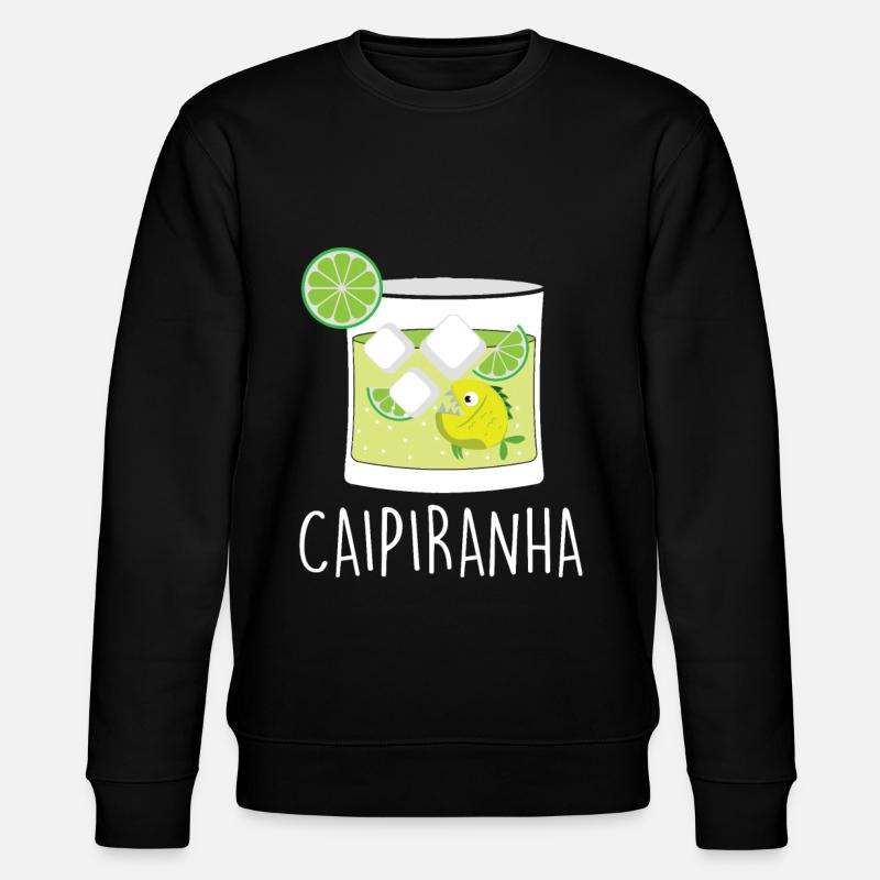 Caipirinha Cocktail Piranha Caipirinha - Stanley/Stella Unisex Bio-Sweatshirt CHANGER  - Schwarz