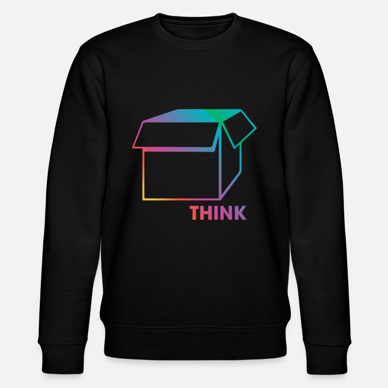 Think Outside The Box - Stanley/Stella Unisex Bio-Sweatshirt CHANGER  - Schwarz