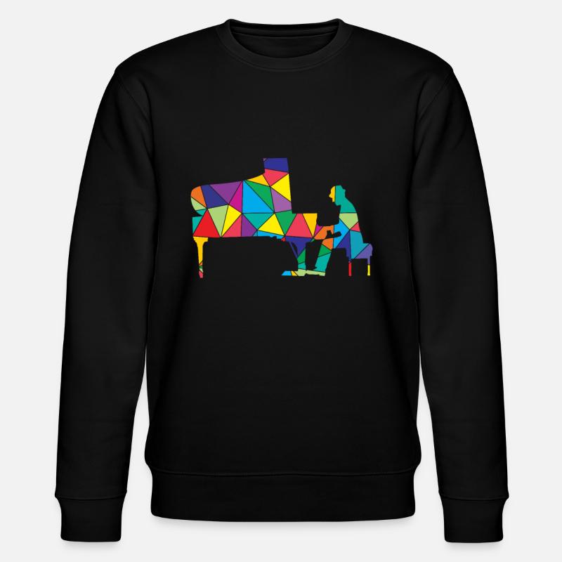 Piano Polygone Funny Piano - Sweat bio CHANGER Stanley/Stella Unisexe - noir