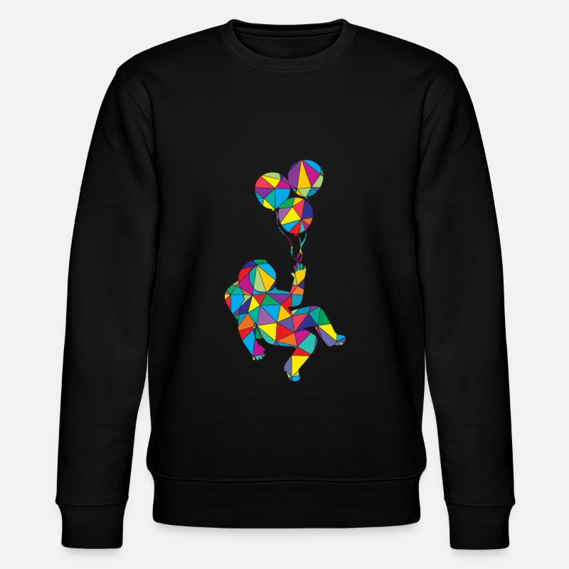 Low Poly Astronome Poly Astronaute - Sweat bio CHANGER Stanley/Stella Unisexe - noir