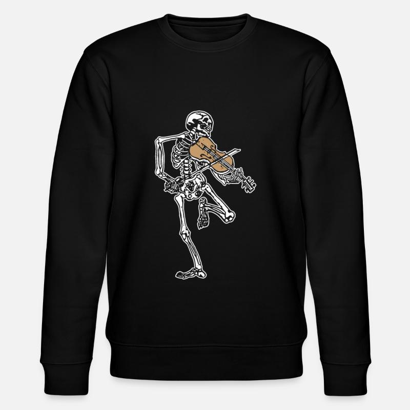 Violon squelette - Sweat bio CHANGER Stanley/Stella Unisexe - noir