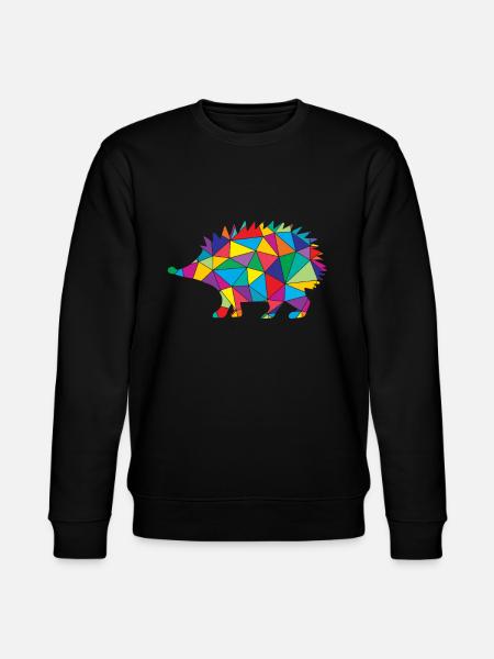 Igel Polygon Low Poly Tier - Stanley/Stella Unisex Bio-Sweatshirt CHANGER - Schwarz