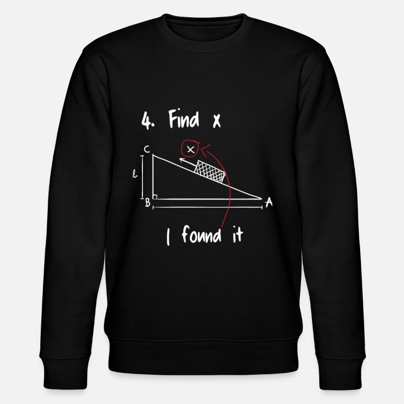 Trouver X Mathématiques Math - Sweat bio CHANGER Stanley/Stella Unisexe - noir
