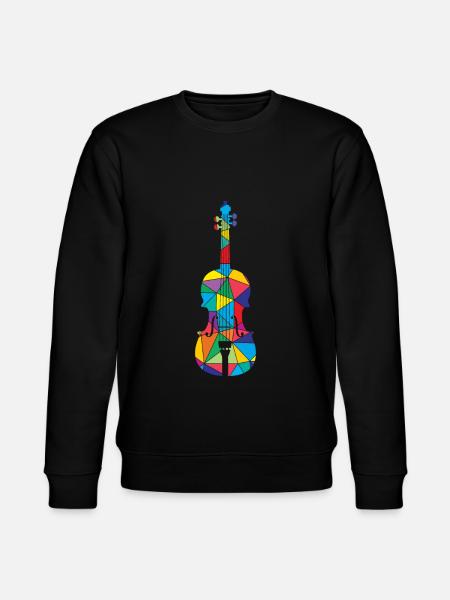 Low Poly Musical Polygon Violon - Sweat bio CHANGER Stanley/Stella Unisexe - noir