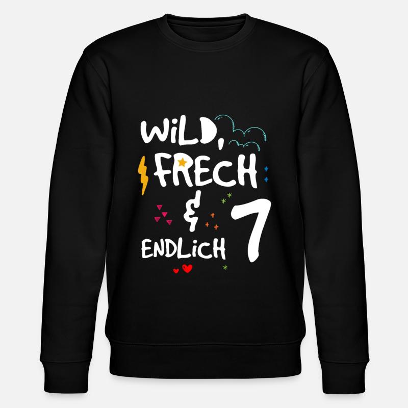 Wild Frech & endlich 7 - Stanley/Stella Unisex Bio-Sweatshirt CHANGER - Schwarz