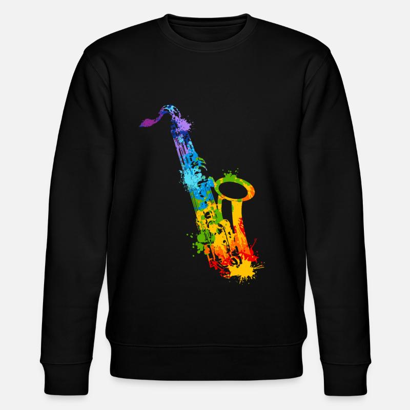 Splash Saxophone - Sweat bio CHANGER Stanley/Stella Unisexe - noir