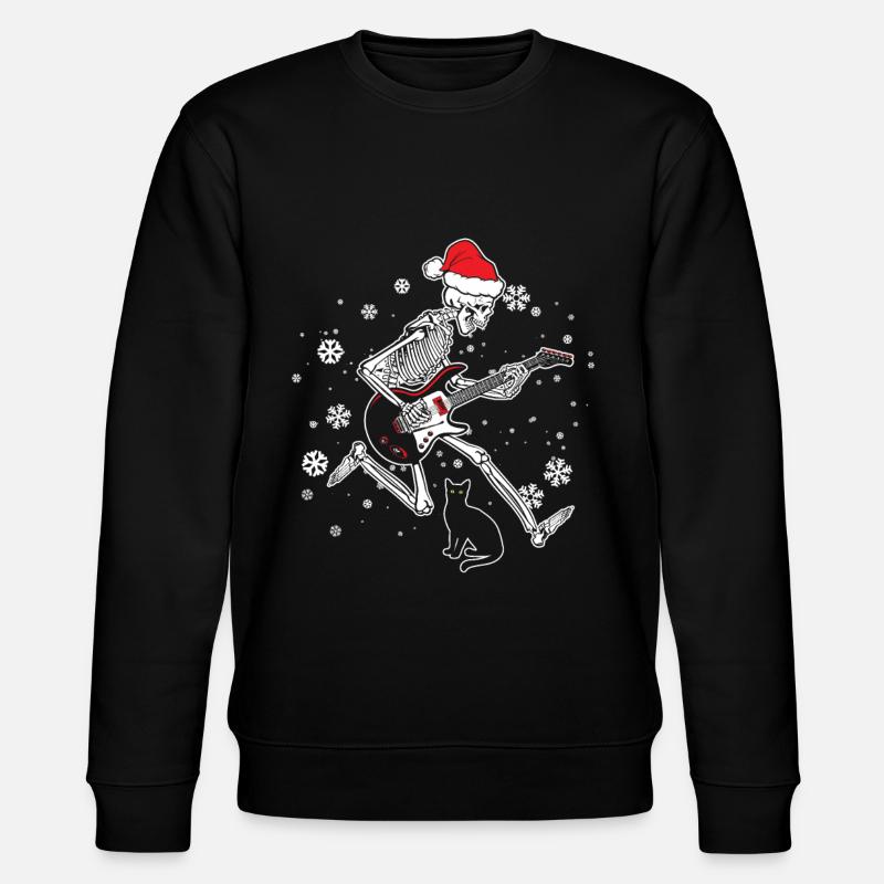 Chat de guitare squelette - Sweat bio CHANGER Stanley/Stella Unisexe - noir