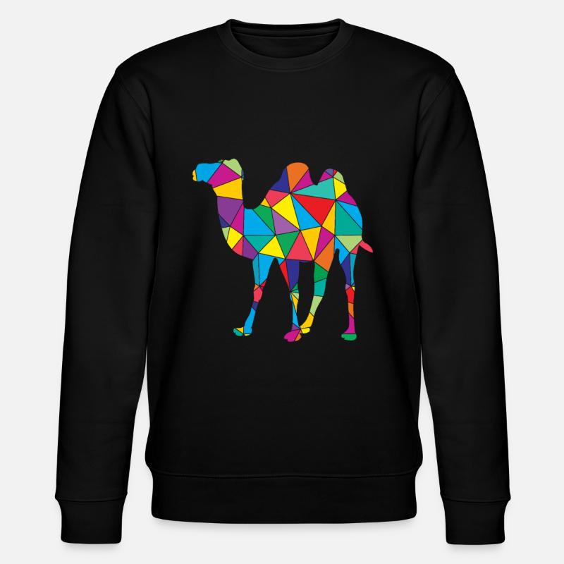 Chameau Polygone Désert Art - Sweat bio CHANGER Stanley/Stella Unisexe - noir