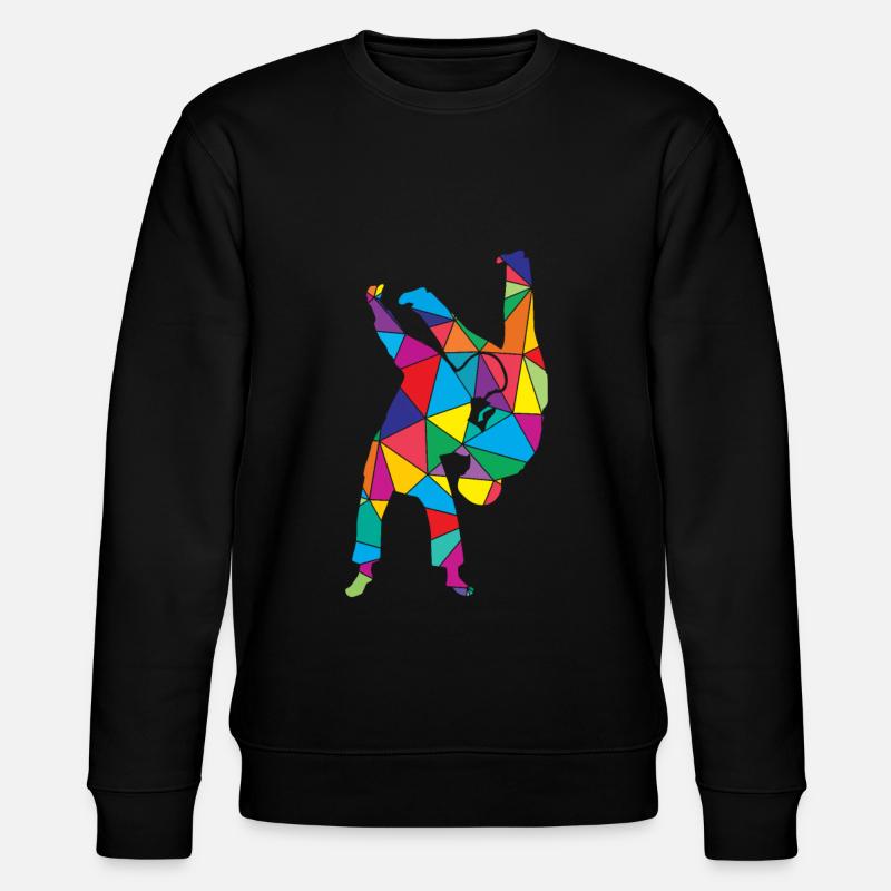 Judo Polygon Judoka Trainer - Stanley/Stella Unisex Bio-Sweatshirt CHANGER  - Schwarz