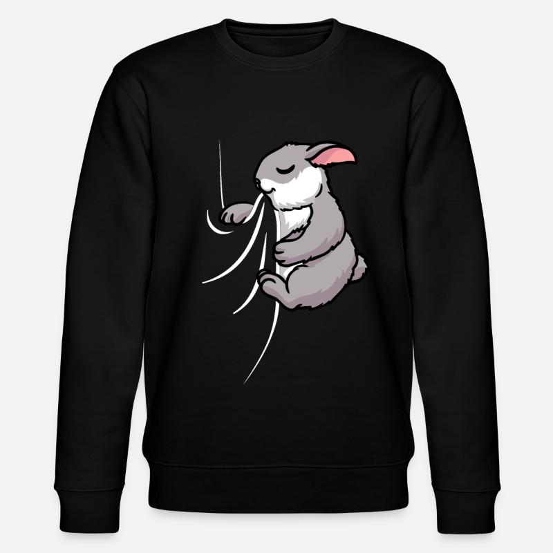 Biting Rabbit - Stanley/Stella Unisex Bio-Sweatshirt CHANGER  - Schwarz