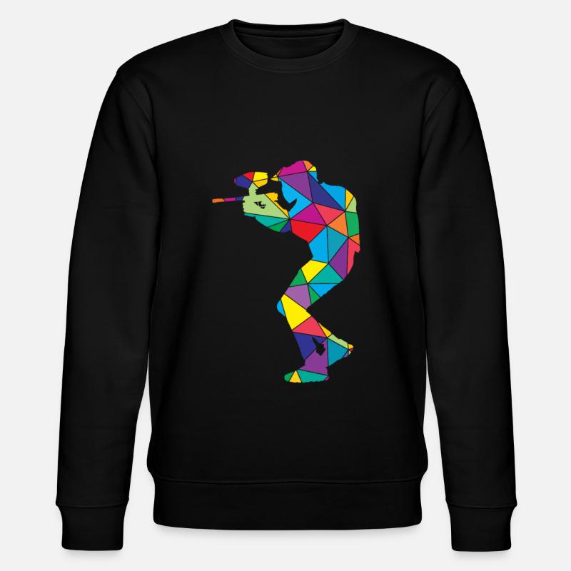 Low Poly Shooting Polygon Paintball - Sweat bio CHANGER Stanley/Stella Unisexe - noir
