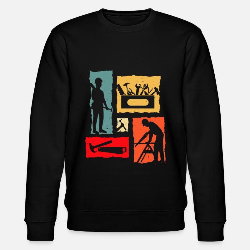 Charpentier Rétro - Sweat bio CHANGER Stanley/Stella Unisexe - noir