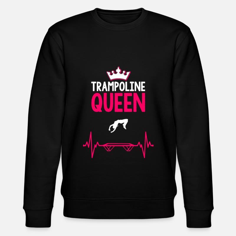 Trampolines Queen - Stanley/Stella CHANGER Unisex Organic Sweatshirt - black