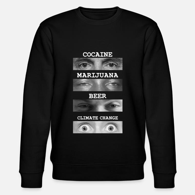 Augen auf Klimawandel - Stanley/Stella Unisex Bio-Sweatshirt CHANGER  - Schwarz
