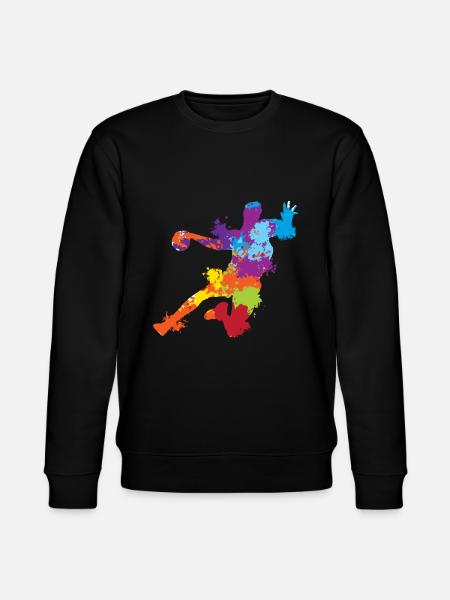 Splash Art Basketball - Stanley/Stella CHANGER Unisex Organic Sweatshirt - black