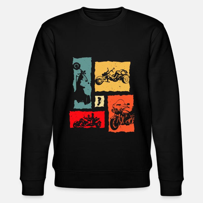Trike Retro - Stanley/Stella Unisex Bio-Sweatshirt CHANGER - Schwarz