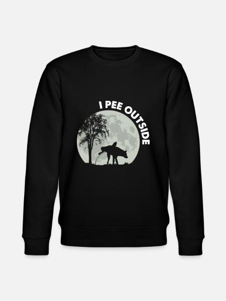 I Pee Outside Dog - Stanley/Stella CHANGER Unisex Organic Sweatshirt - black