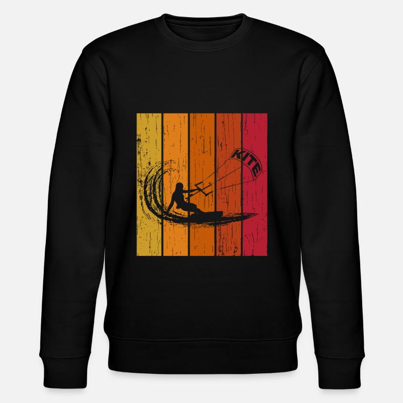 Kite Kitesurfer rétro - Sweat bio CHANGER Stanley/Stella Unisexe - noir